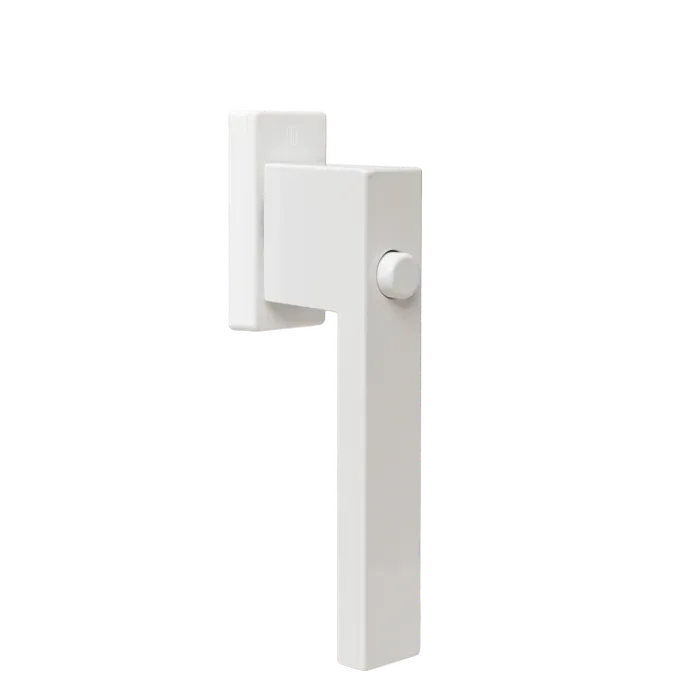 Poignée dublin à bouton blanche